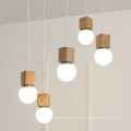 Zhongshan Factory vintage wooden lighting creative modern led chandeliers pendant light
